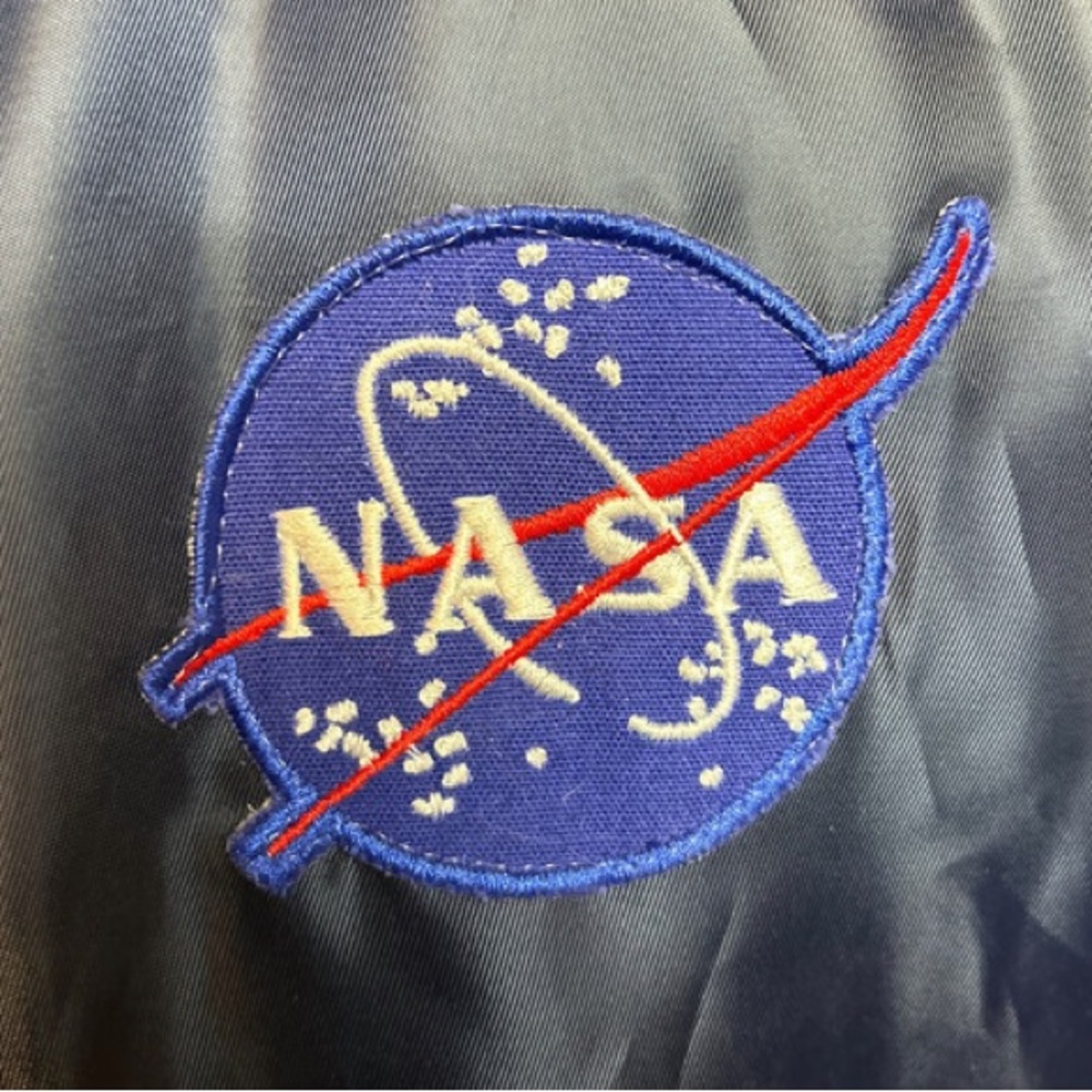 NASA Space Command Navy Bomber Jacket - Picture 6 of 13